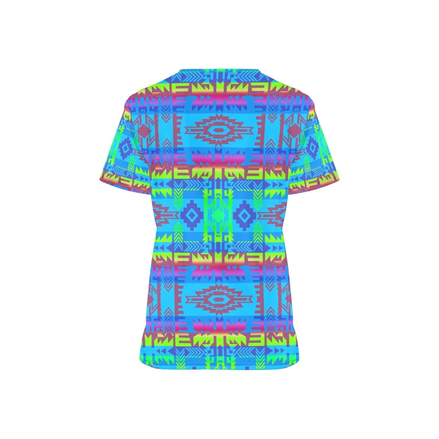 Young Journey All Over Print Scrub Top Scrub Top e-joyer