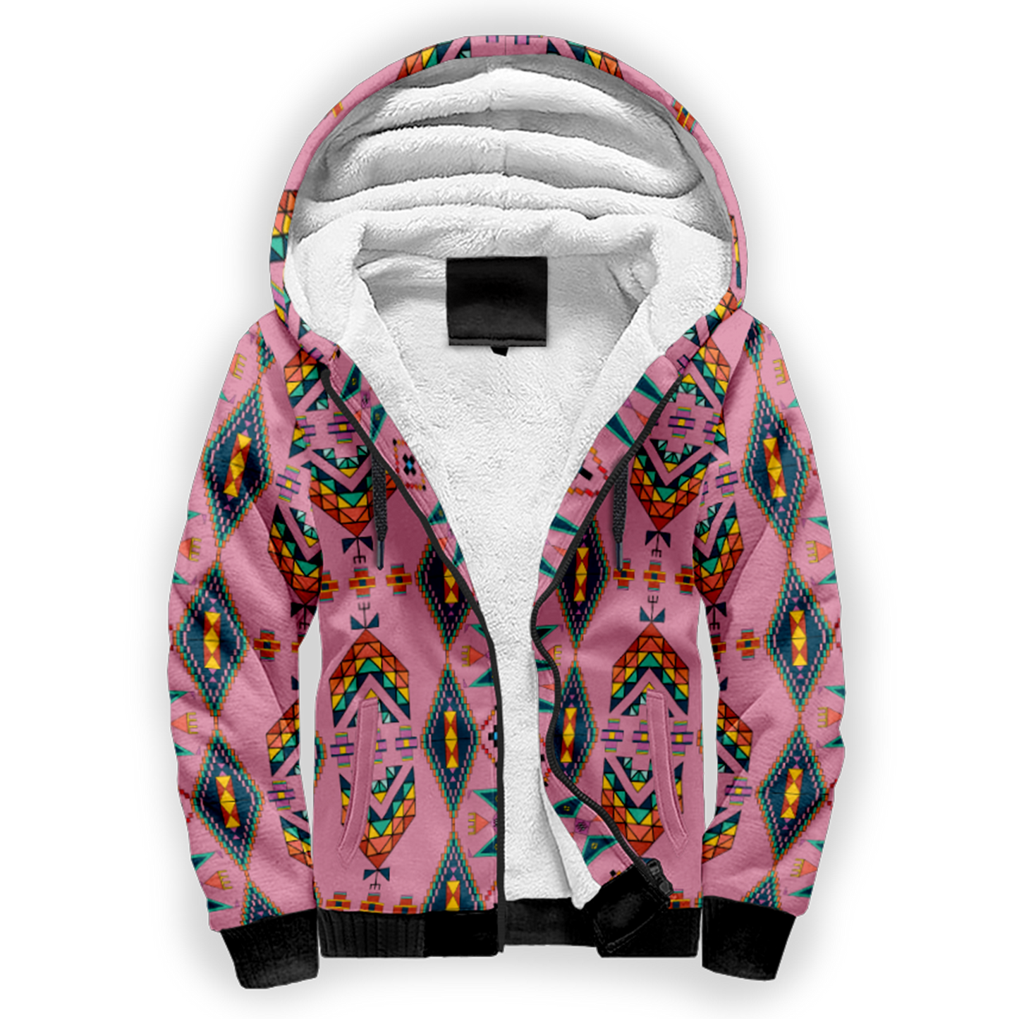 Travois Tipi Dusky Sunset Sherpa Hoodie