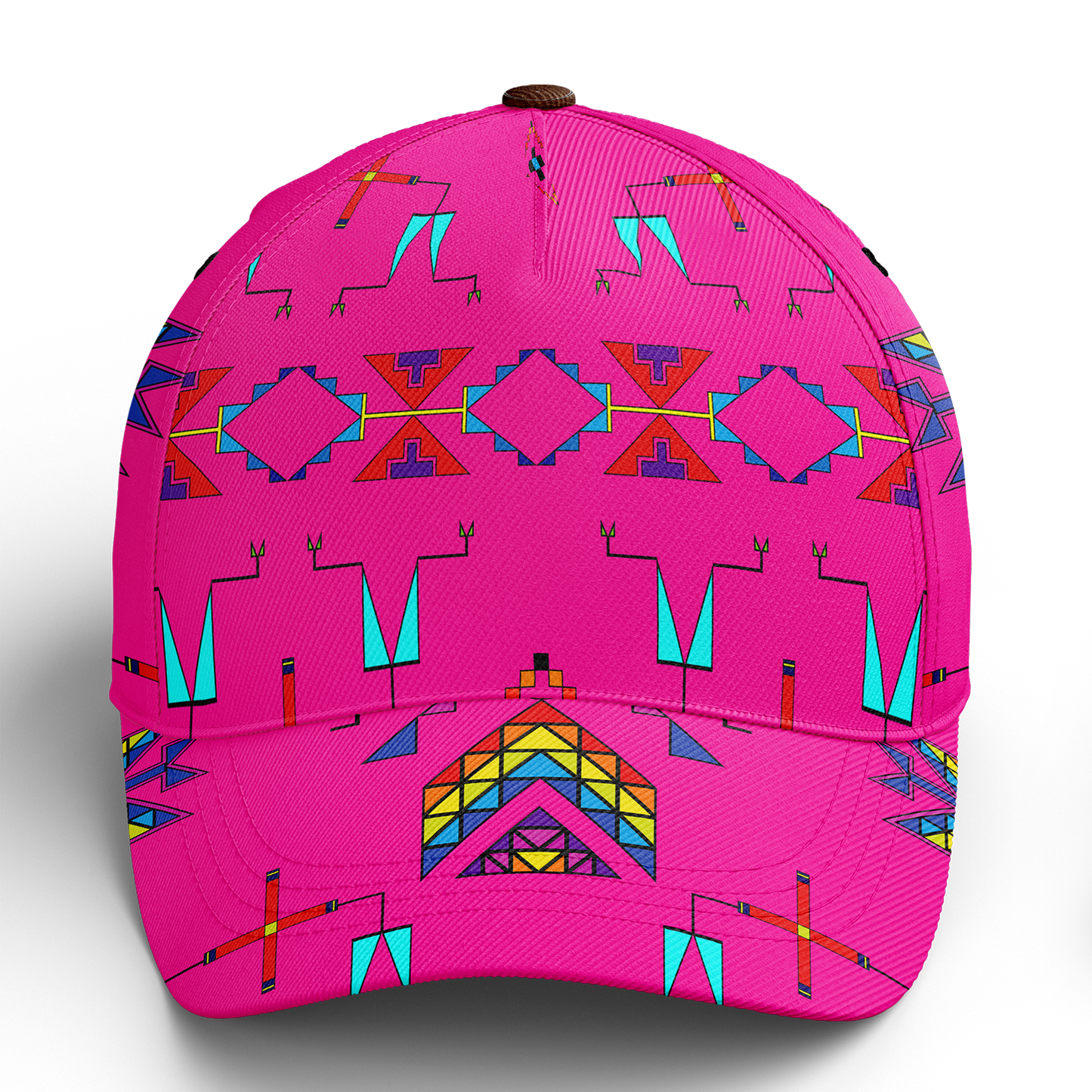 Rainy Chief Rainbow Hot Pink Snapback Hat