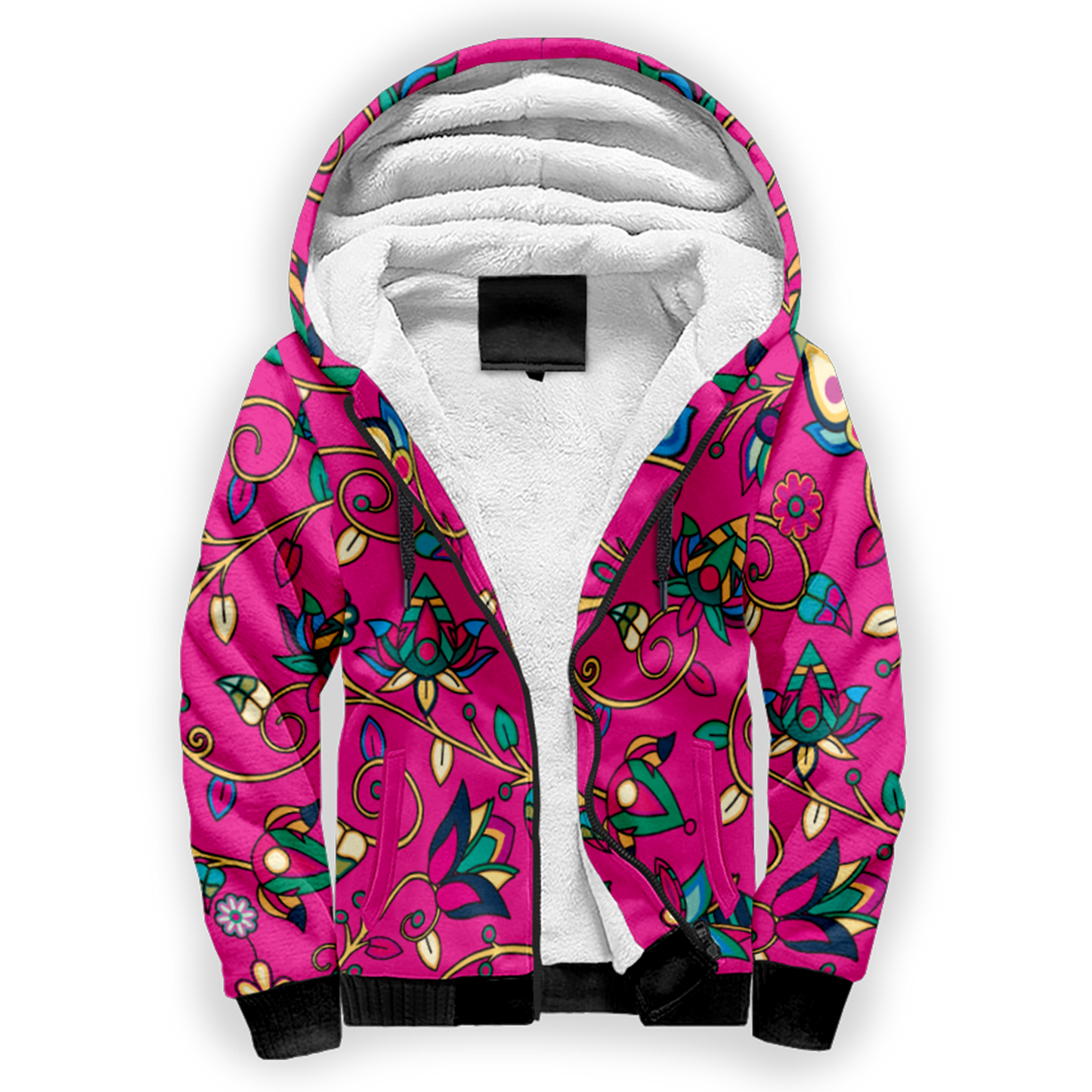 Thorny Path Pink Sherpa Hoodie