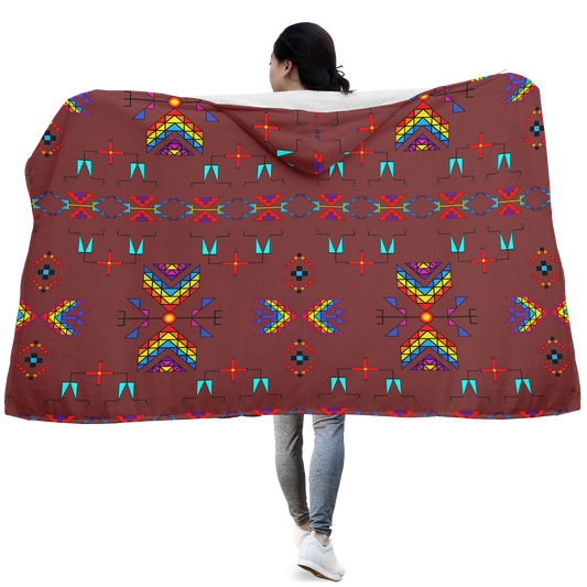 Rainy Chief Rainbow Earth Clay Hooded Blanket