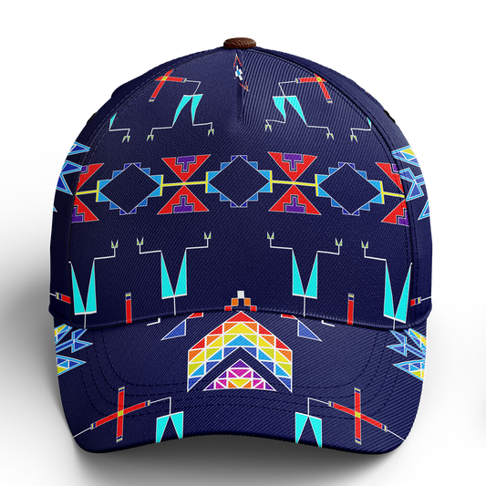 Rainy Chief Rainbow Night Lake Snapback Hat