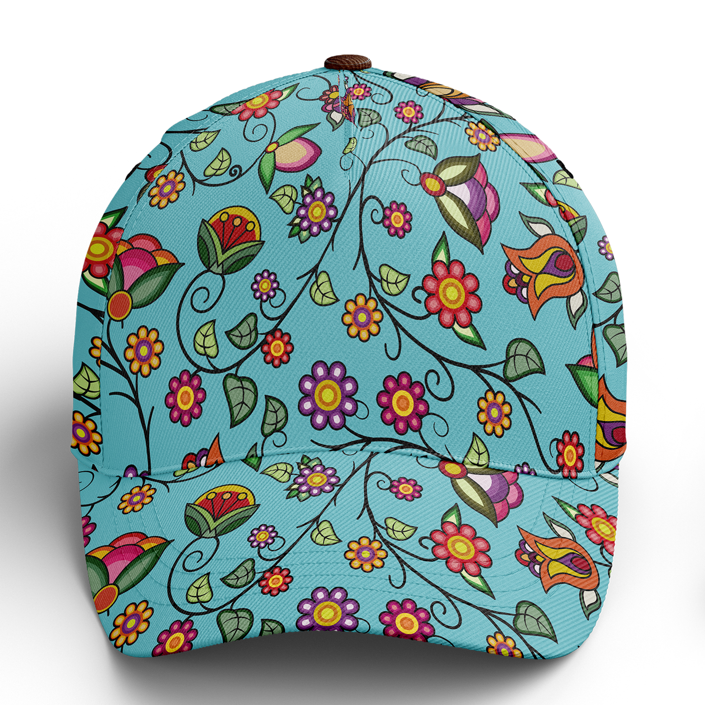 Heartbeat Petals Turquoise Snapback Hat