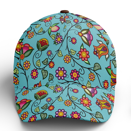 Heartbeat Petals Turquoise Snapback Hat