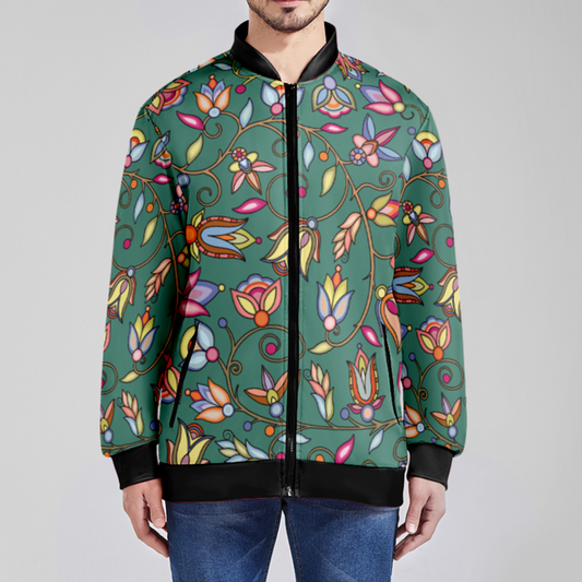 Buffalo Bloom Pond Reflection Zippered Collared Lightweight Jacket