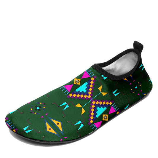 Rite of Passage Squash Blossom Kid's Sockamoccs Slip On Shoes