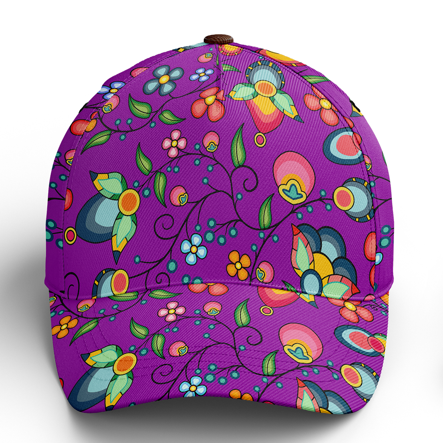 Floral Bounty Purple Snapback Hat