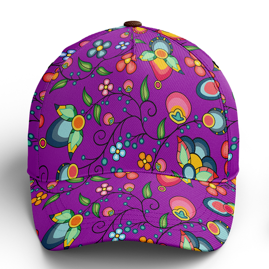 Floral Bounty Purple Snapback Hat