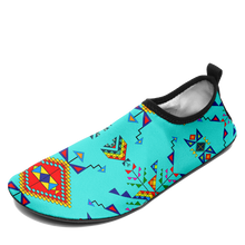 Load image into Gallery viewer, Buffalo Jump Turquoise Sockamoccs
