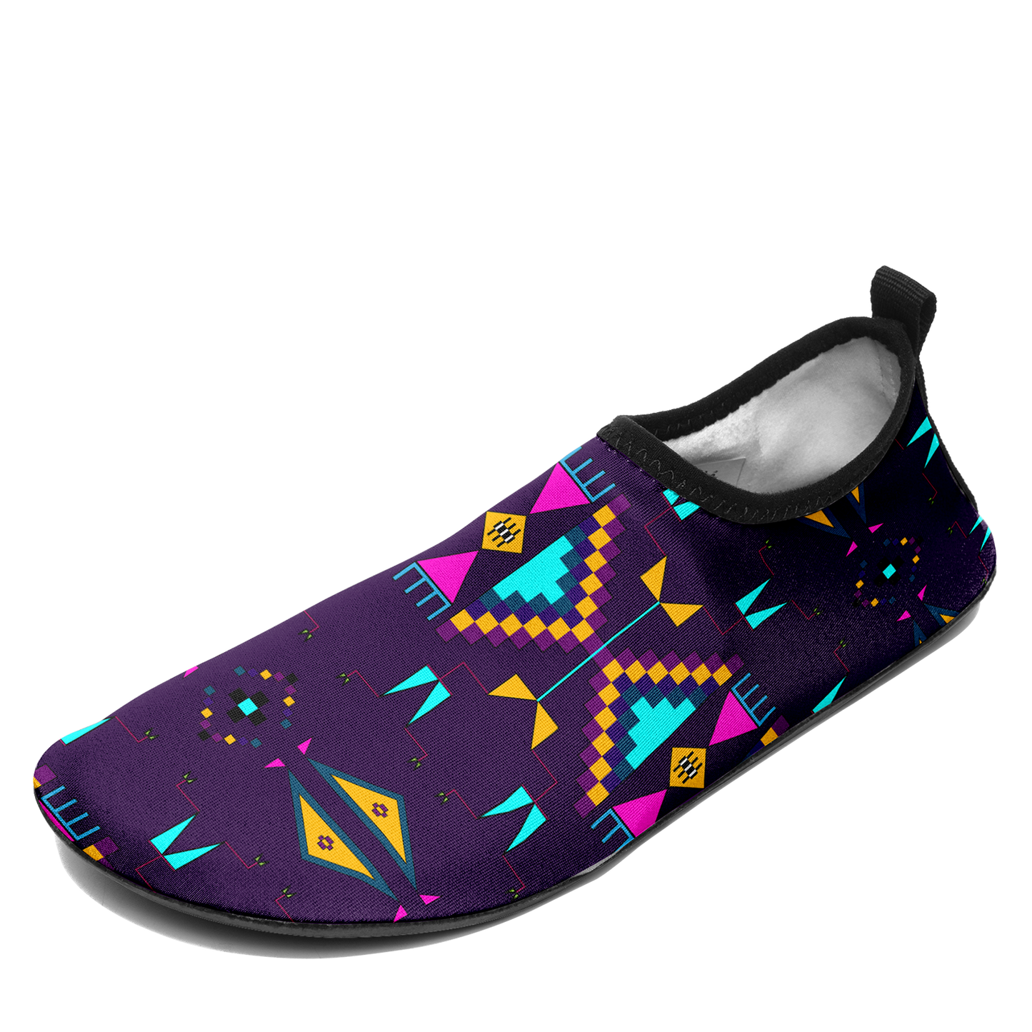 Rite of Passage Dark Purple Kid's Sockamoccs Slip On Shoes