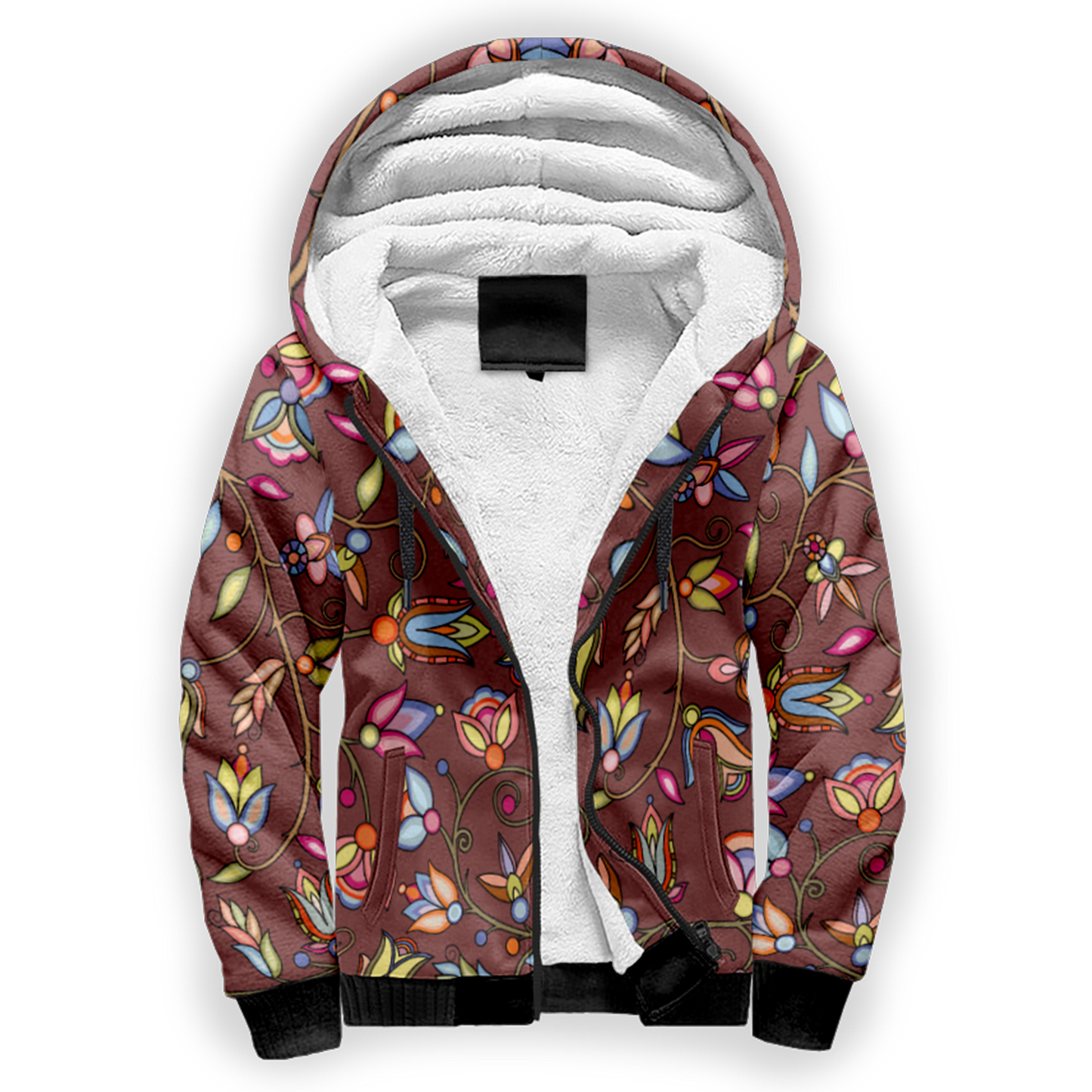 Buffalo Bloom Clay Sherpa Hoodie