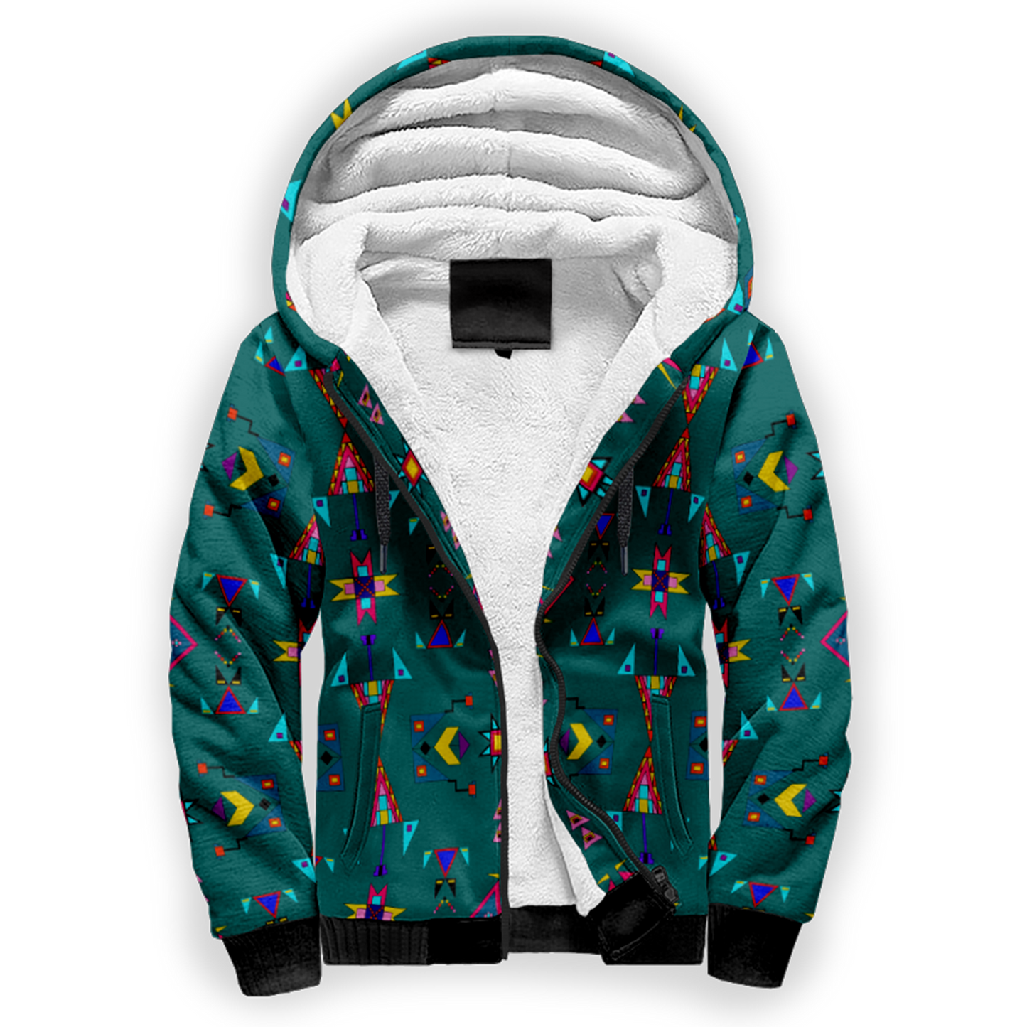 Enemy Territory Teal Sherpa Hoodie