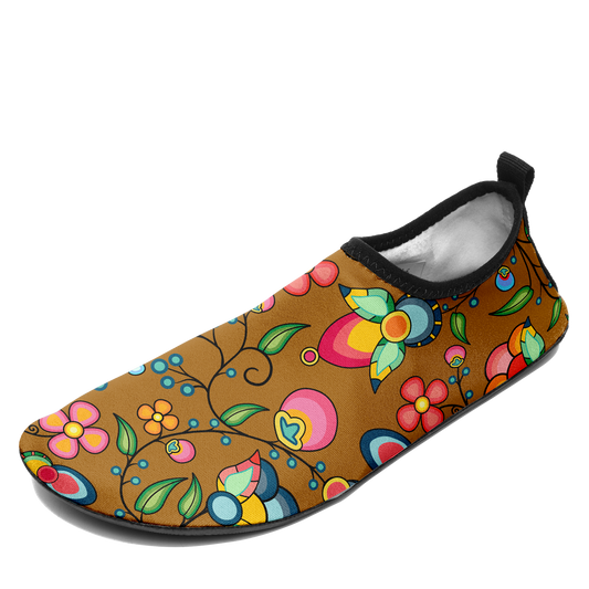 Floral Bounty Fall Leaves Kid's Sockamoccs Slip On Shoes