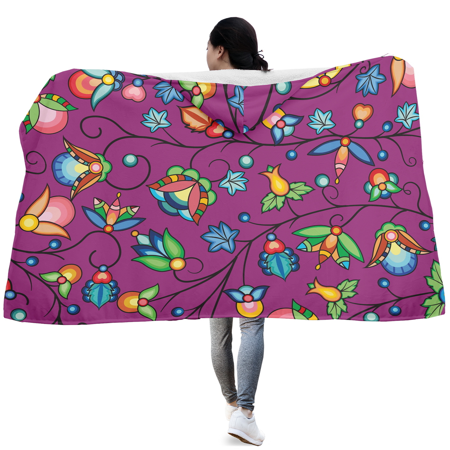 Prairie Plains Spirit Berry Soup Hooded Blanket