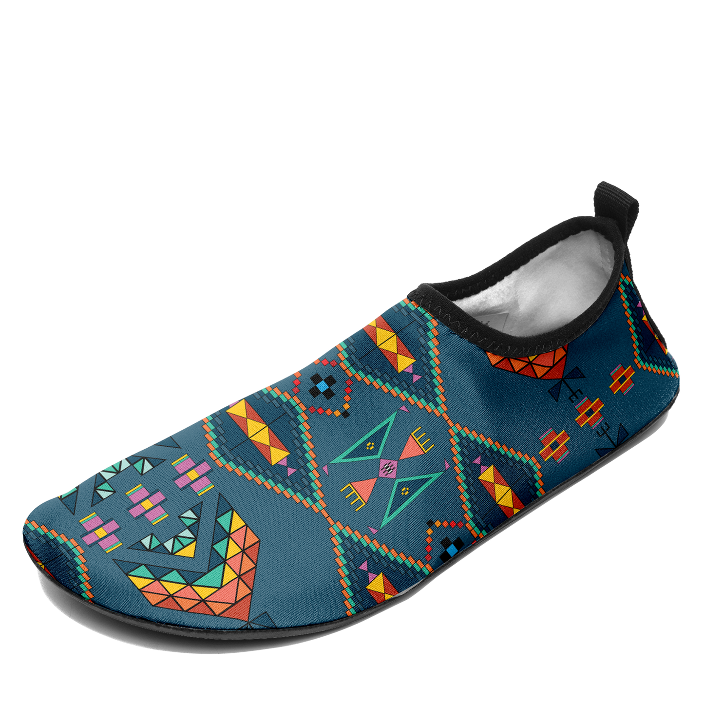 Travois Tipi Deep Lake Kid's Sockamoccs Slip On Shoes