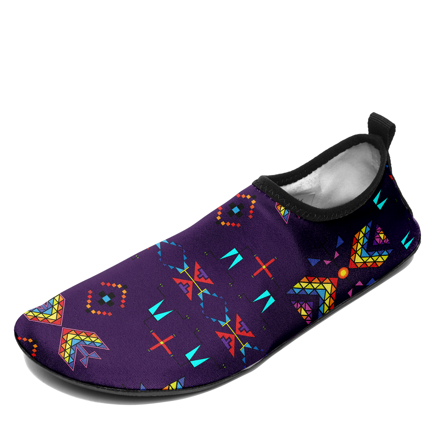 Rainy Chief Rainbow Dark Purple Sockamoccs