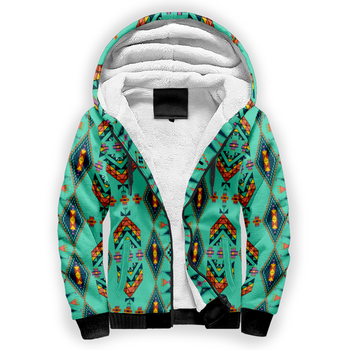 Travois Tipi Smoky Sky Sherpa Hoodie