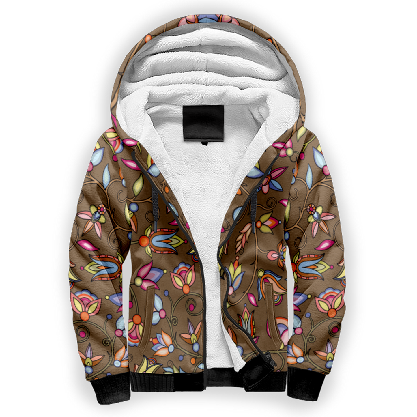 Buffalo Bloom Earth Song Sherpa Hoodie