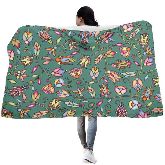 Buffalo Bloom Pond Reflection Hooded Blanket