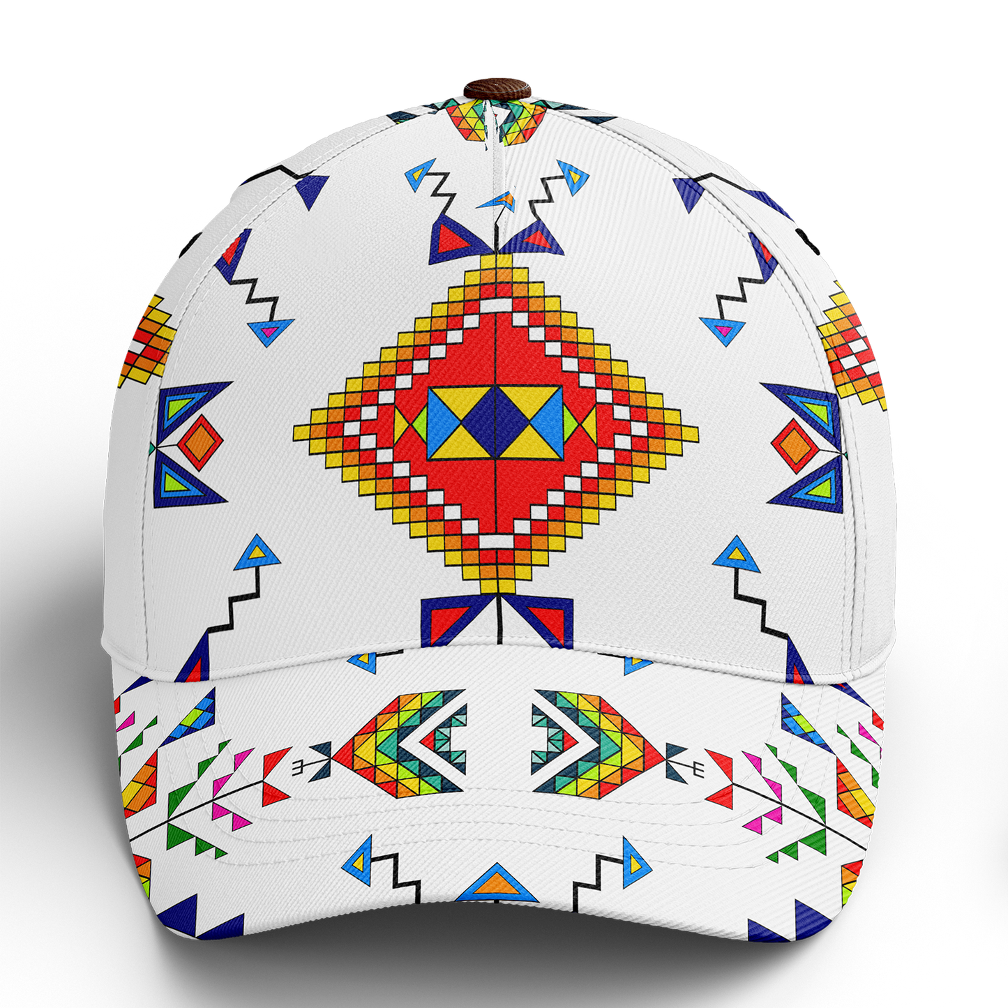 Buffalo Jump White Snapback Hat