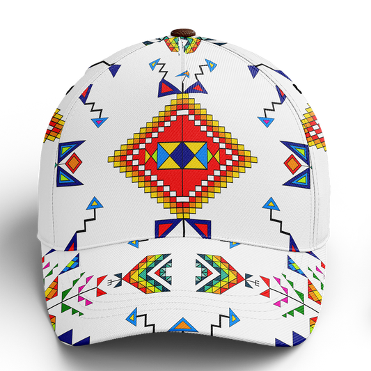 Buffalo Jump White Snapback Hat