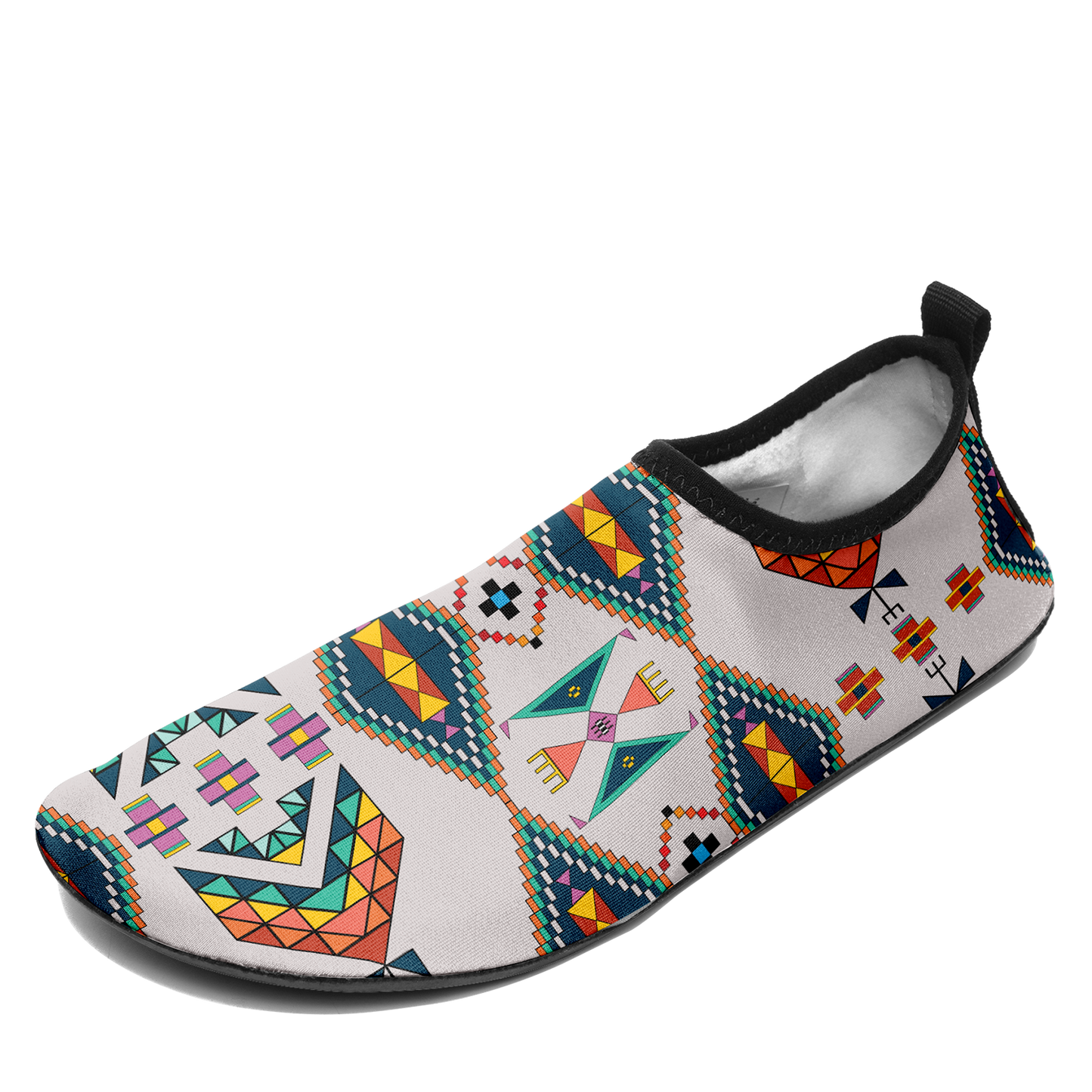 Travois Tipi Light Grey Kid's Sockamoccs Slip On Shoes