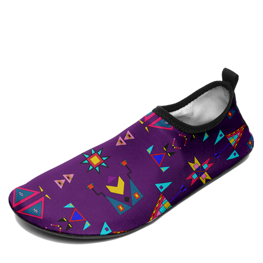 Enemy Territory Berry Kid's Sockamoccs Slip On Shoes