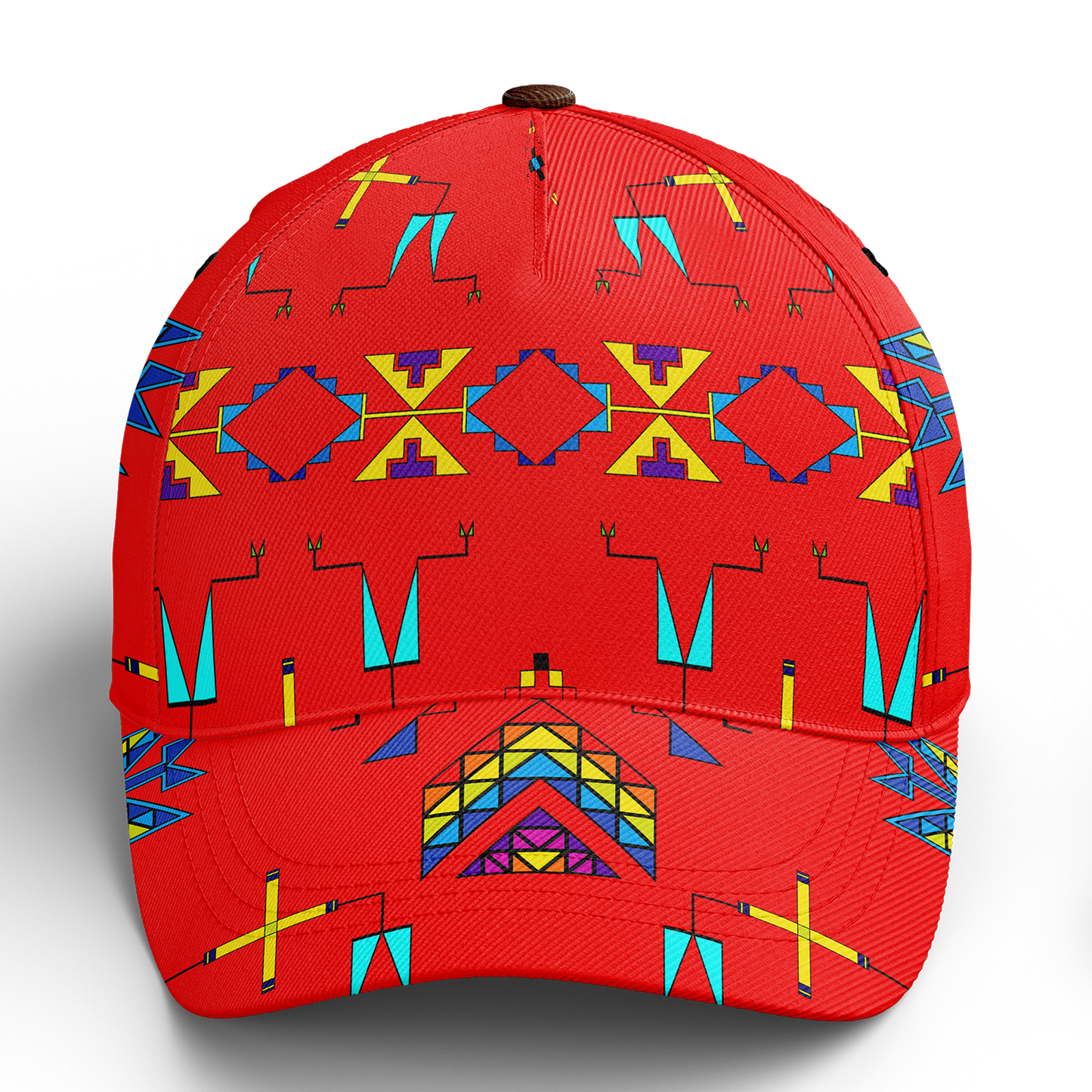 Rainy Chief Rainbow Red Snapback Hat