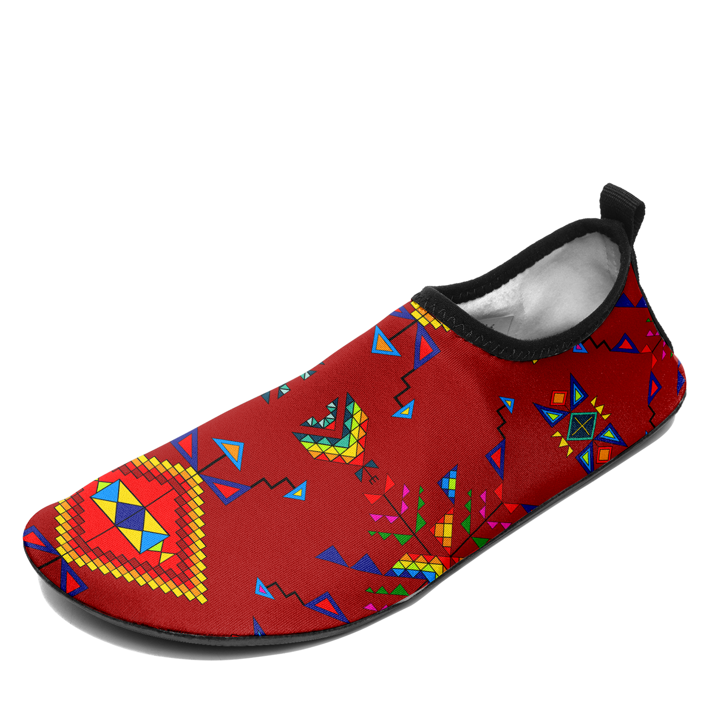 Buffalo Jump Red Kid's Sockamoccs Slip On Shoes