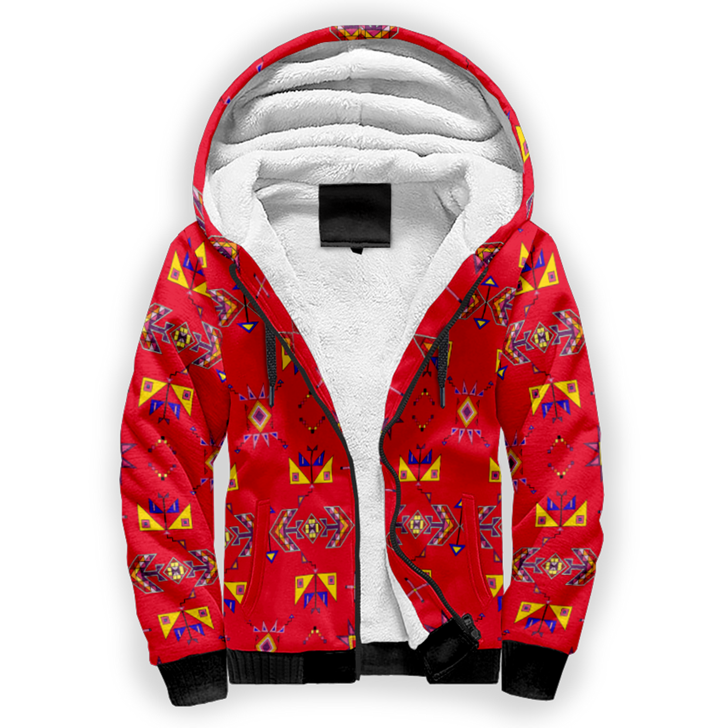 Scattered Generations Red Sherpa Hoodie