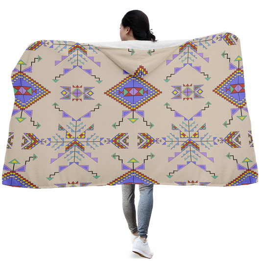 Buffalo Jump Hide Hooded Blanket