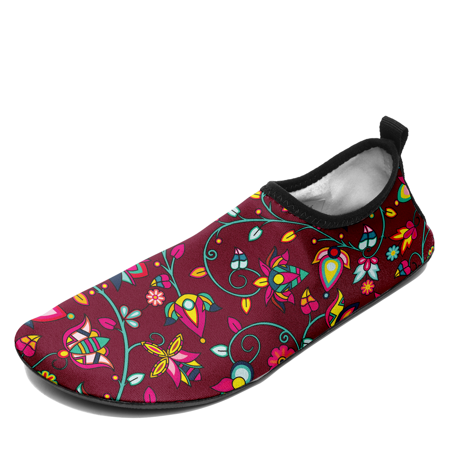 Thorny Path Cranberry Kid's Sockamoccs Slip On Shoes