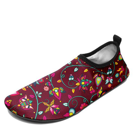 Thorny Path Cranberry Kid's Sockamoccs Slip On Shoes