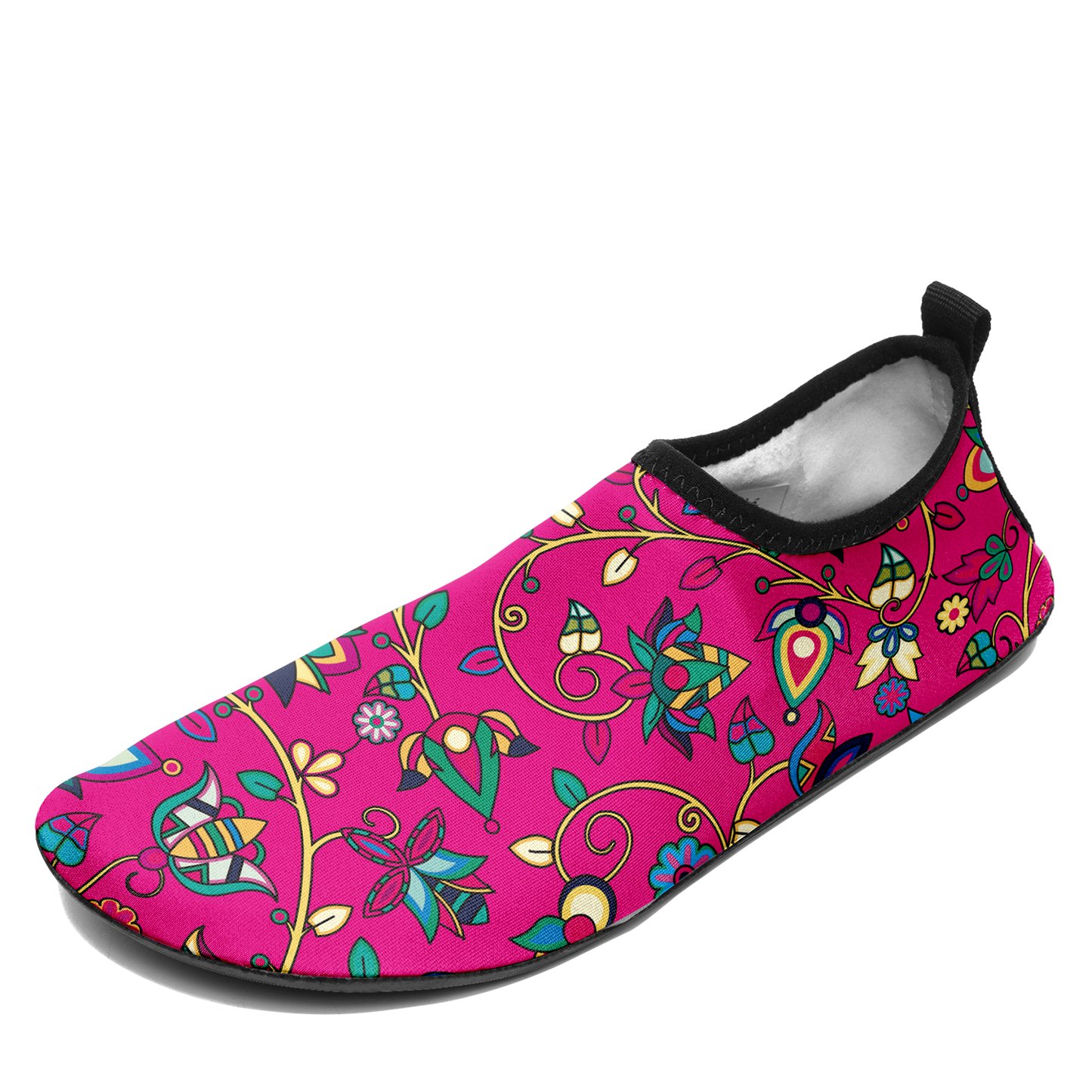 Thorny Path Pink Kid's Sockamoccs Slip On Shoes