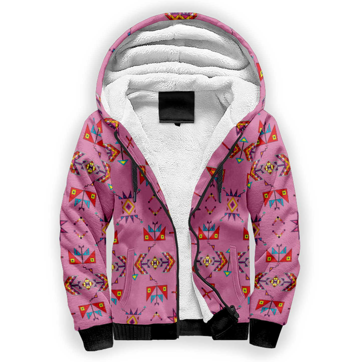 Scattered Generations Pink Sherpa Hoodie