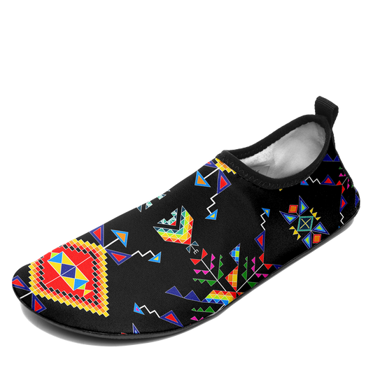 Buffalo Jump Black Kid's Sockamoccs Slip On Shoes