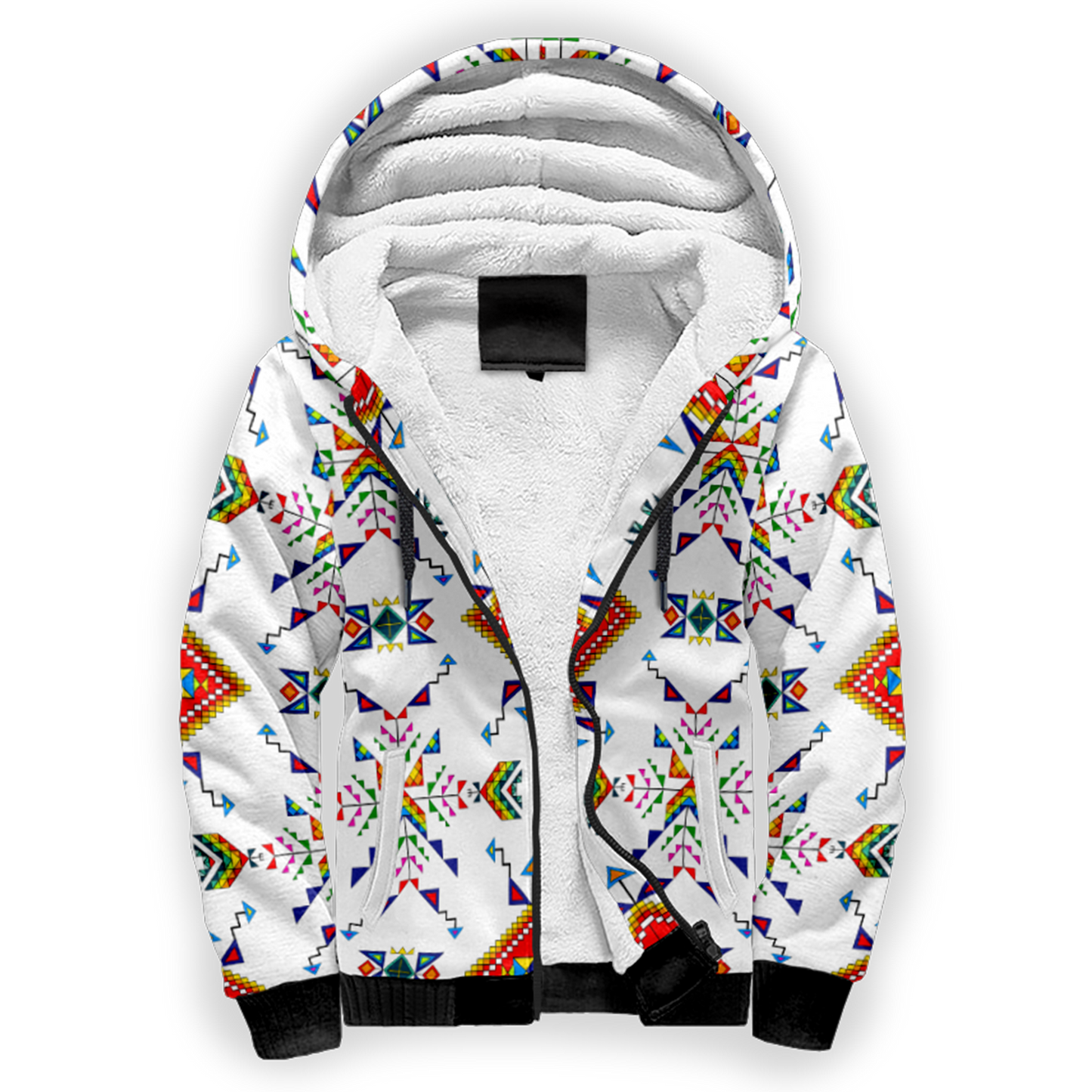 Buffalo Jump White Sherpa Hoodie