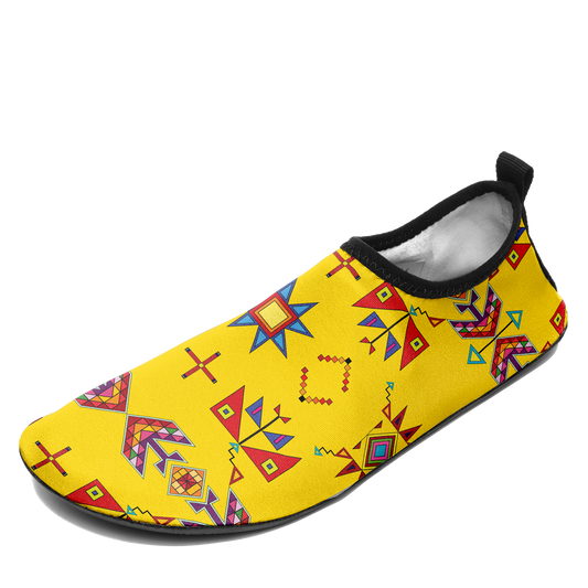 Scattered Generations Maize Kid's Sockamoccs Slip On Shoes