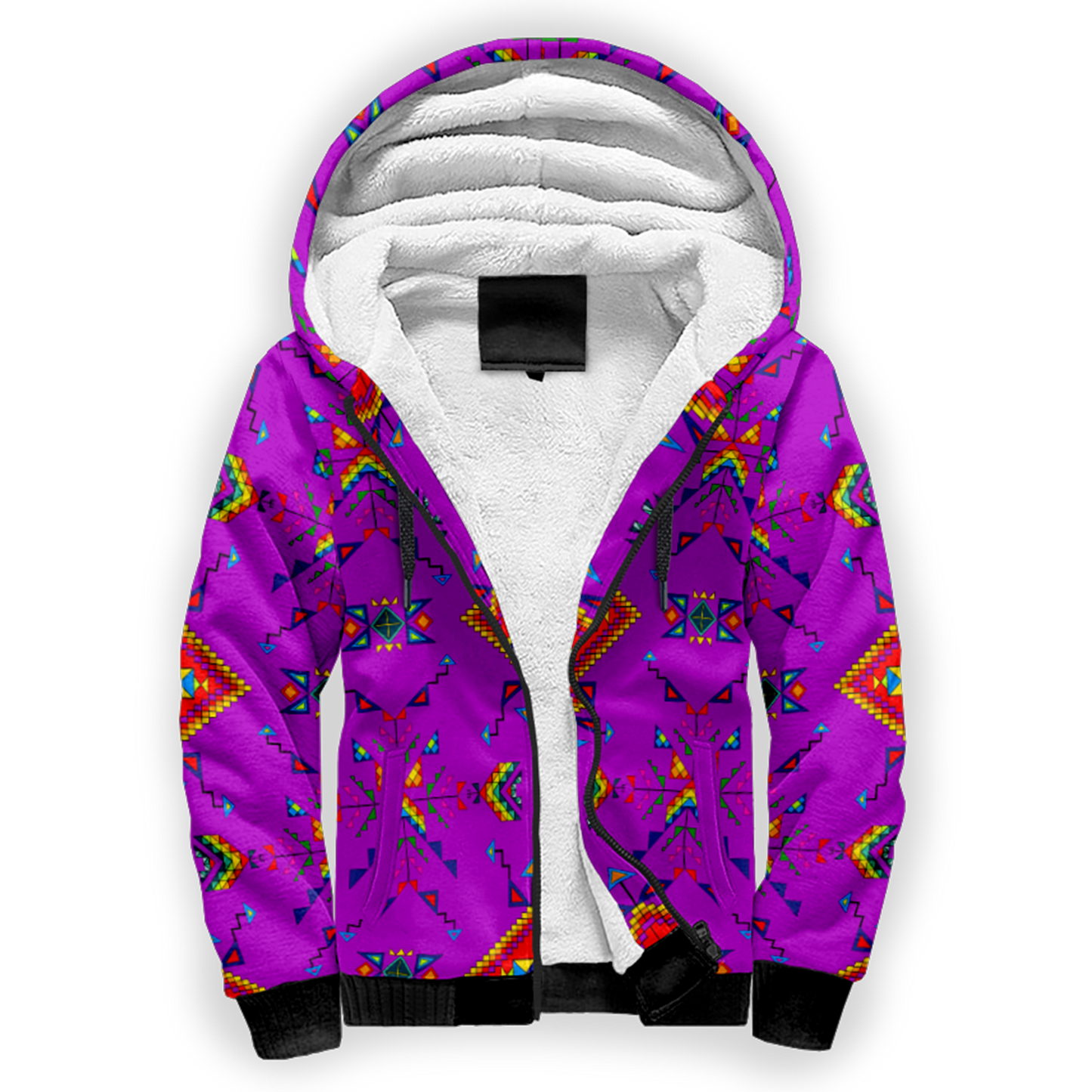 Buffalo Jump Purple Sherpa Hoodie