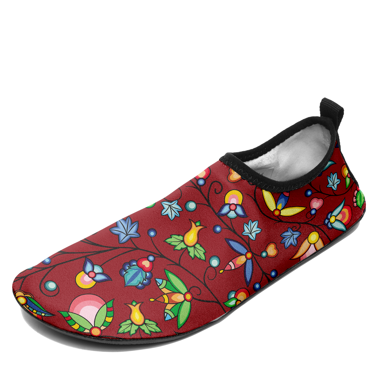 Prairie Plains Spirit Red Kid's Sockamoccs Slip On Shoes