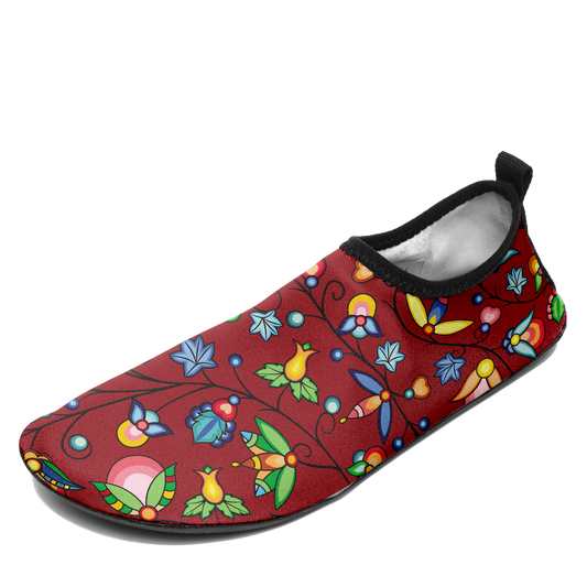 Prairie Plains Spirit Red Kid's Sockamoccs Slip On Shoes