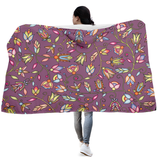 Buffalo Bloom Hooded Blanket