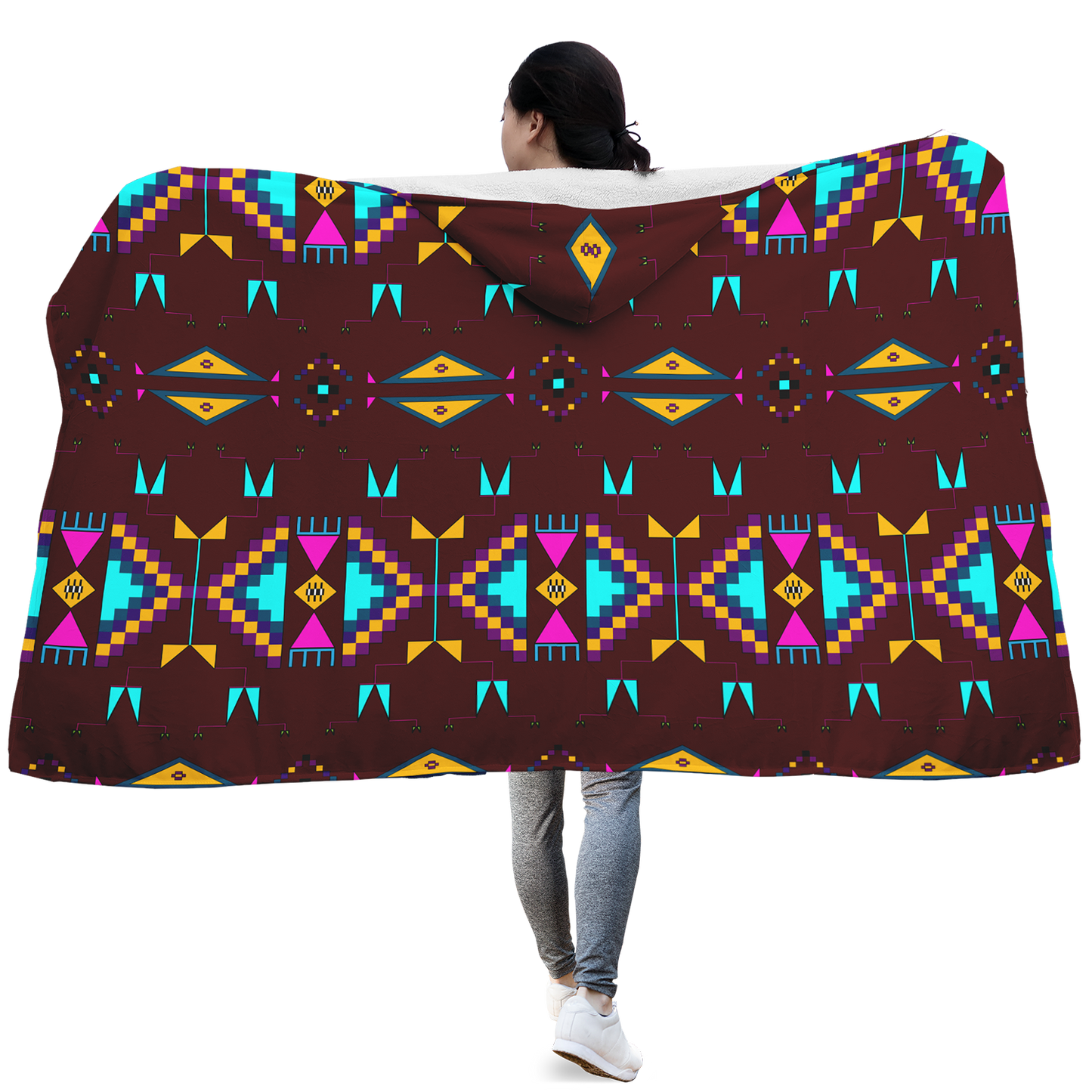 Rite of Passage Pemmican Berry Hooded Blanket