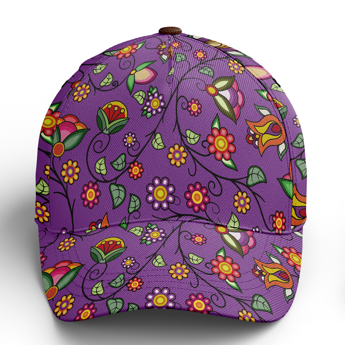 Heartbeat Petals Purple Snapback Hat