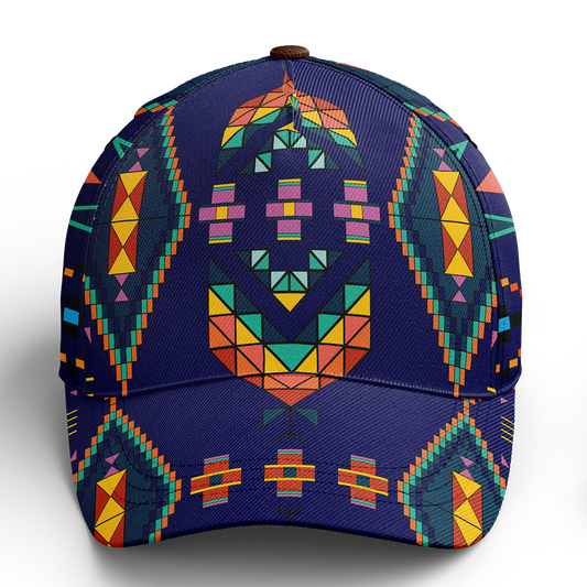 Travois Tipi Blue Snapback Hat