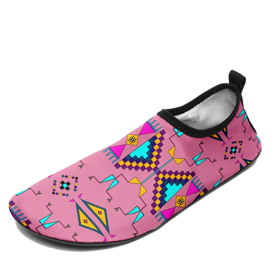 Rite of Passage Pink Kid's Sockamoccs Slip On Shoes