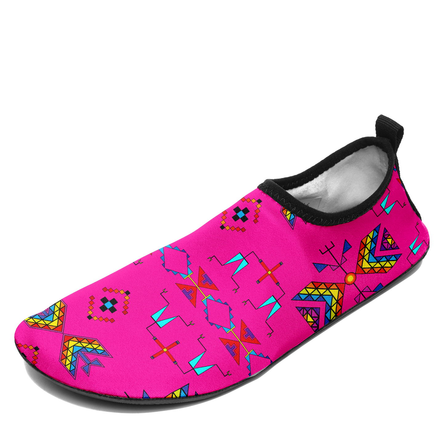 Rainy Chief Rainbow Hot Pink Sockamoccs