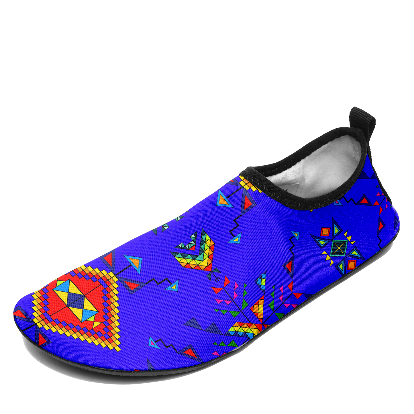 Buffalo Jump Blue Kid's Sockamoccs Slip On Shoes