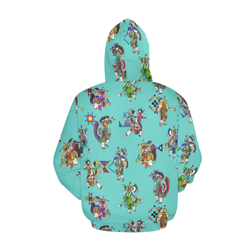 Men's Fancy Dancers Eggshell Blue Hoodie for Men