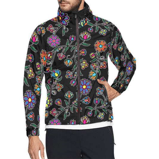 Cosmic Whisper Black Men's Windbreaker